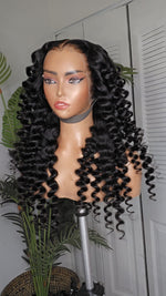 Load image into Gallery viewer, CURLY GODDESS (180% density 13×6 Hd lace Frontal Factory made Styled Wig)
